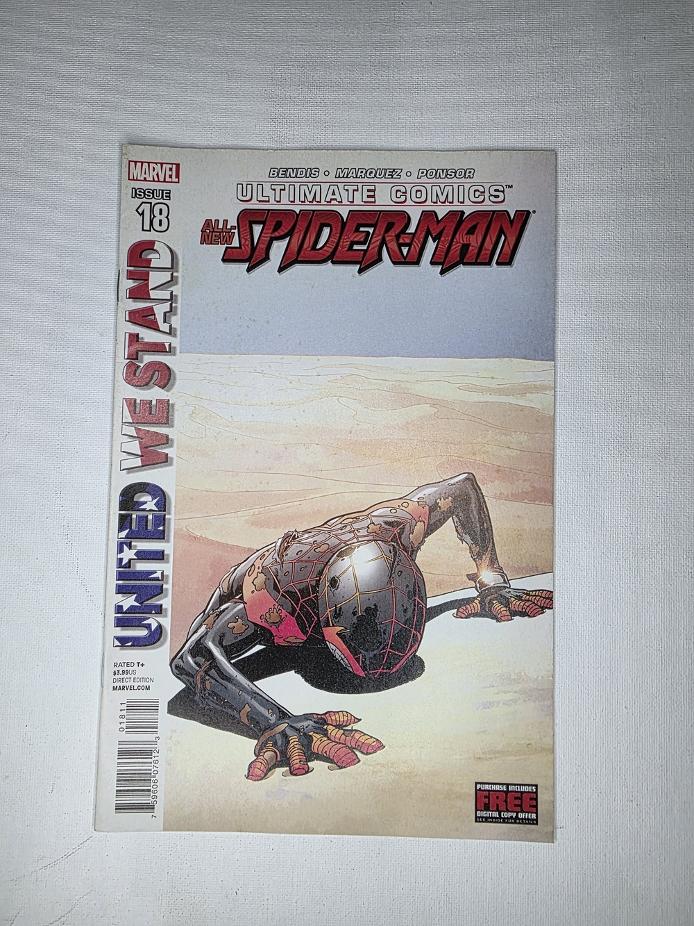 2012 Marvel Spider-Man Comic Cover — Black, Red, Silver